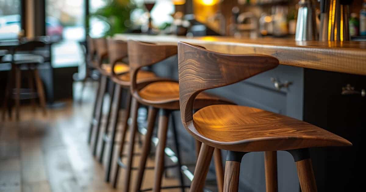 Wooden bar stools